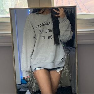 FOREVER 21 Grey Crew Neck Sweatshirt - L